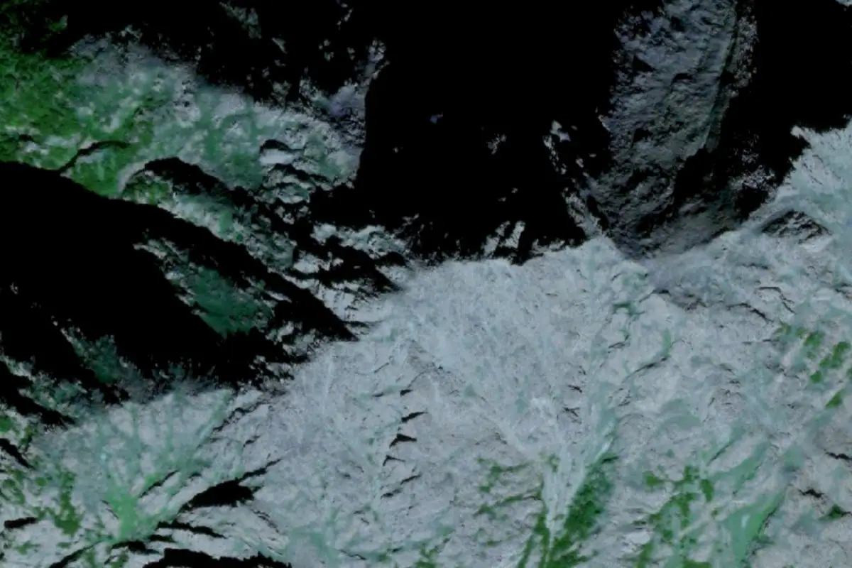 Aerial photo of the Indianhouse Area area
