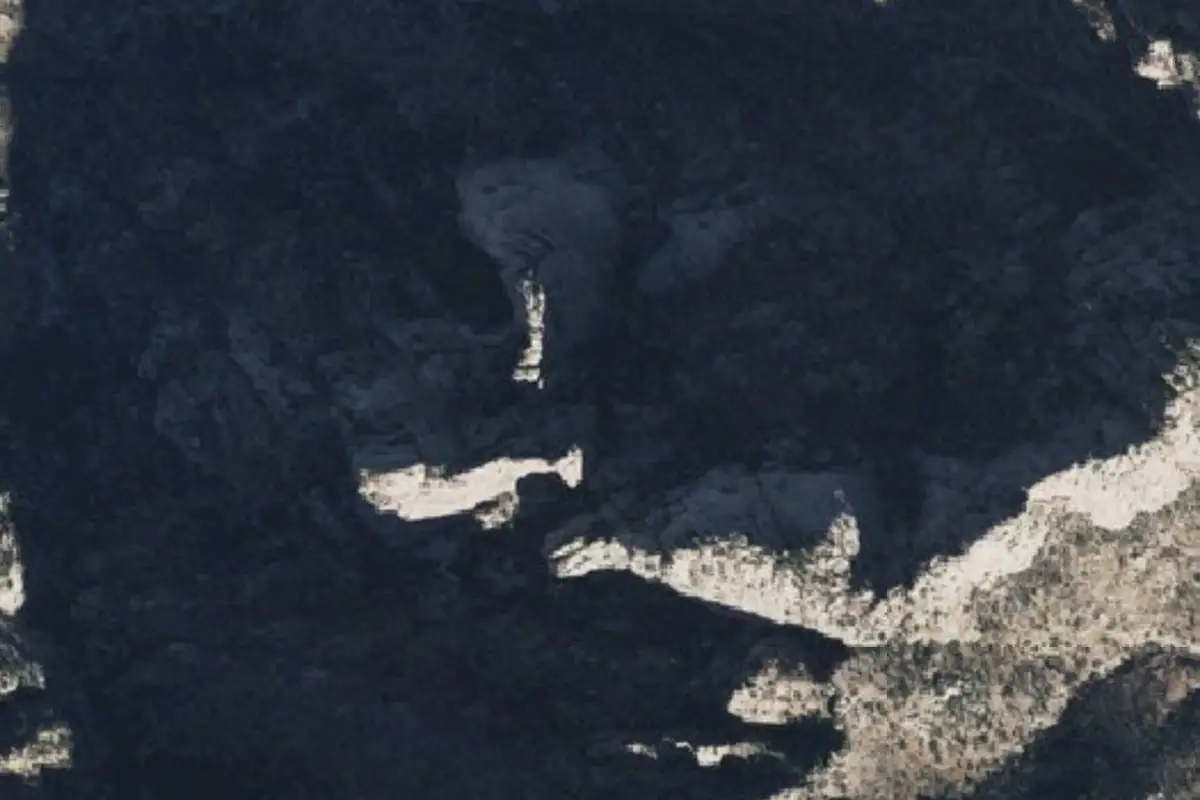 Foto aérea de la zona de Alamo Canyon
