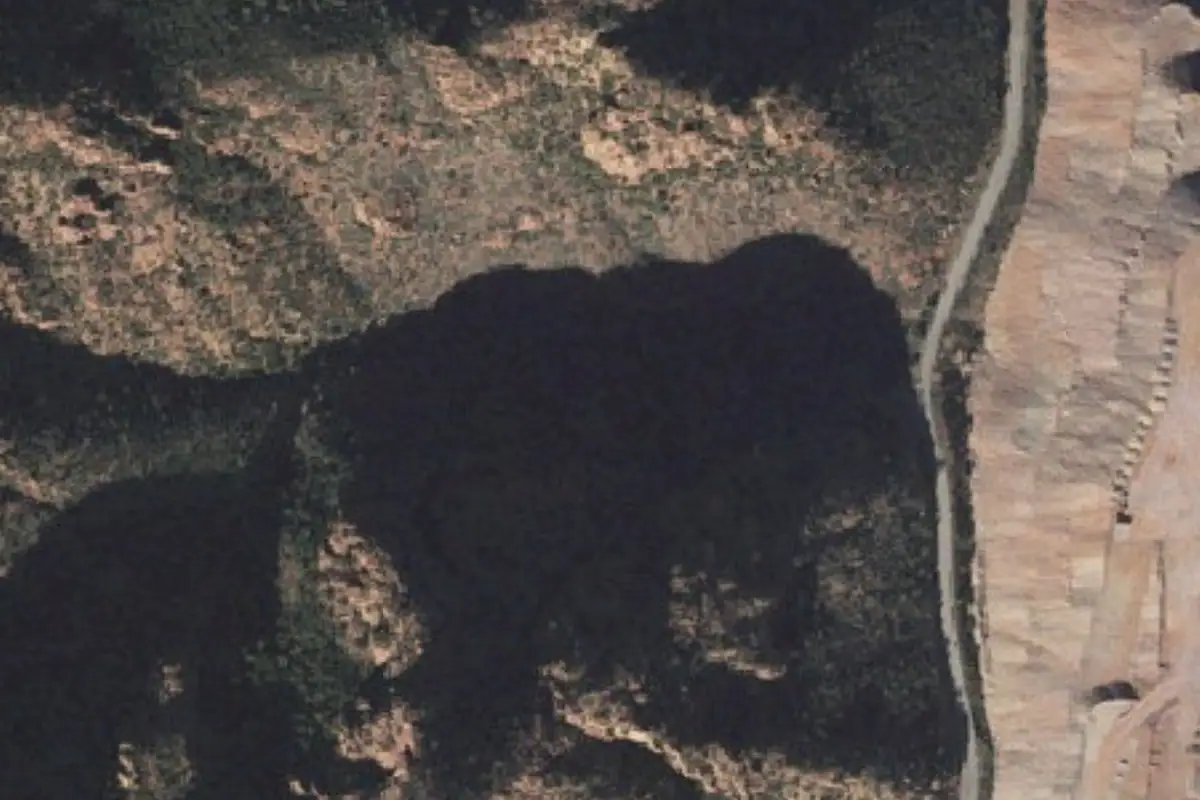 Aerial photo of the Chase Creek area