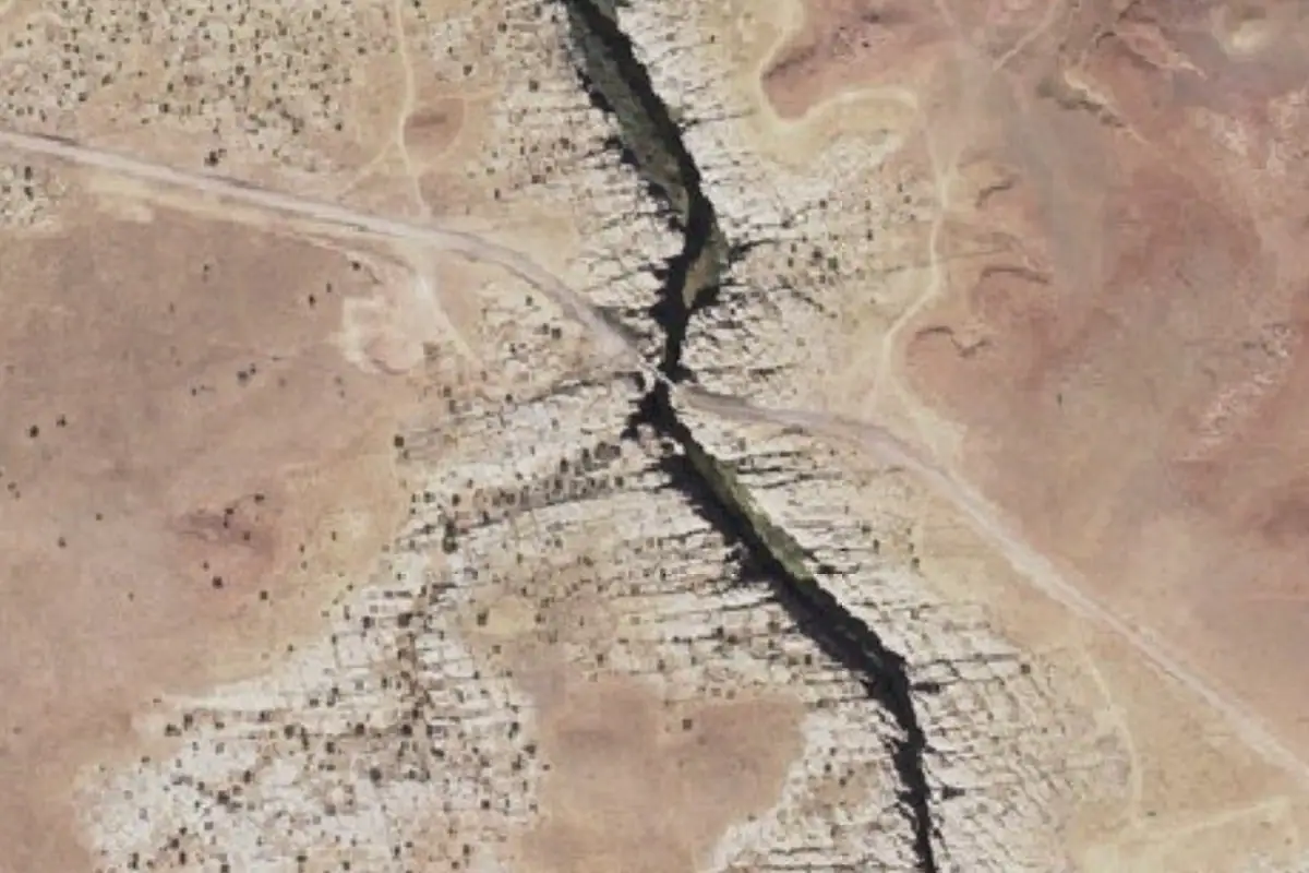 Aerial photo of the Chevelon Canyon area