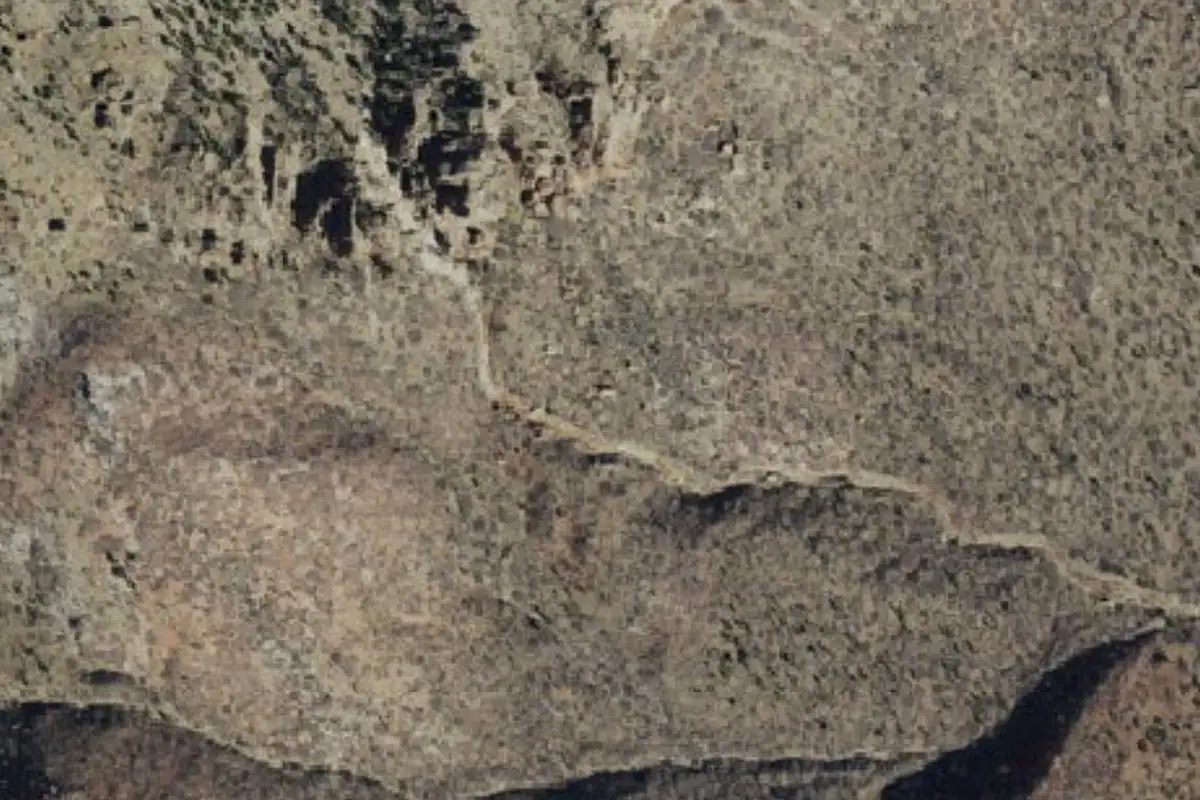 Foto aérea de la zona de Elysian Boulders