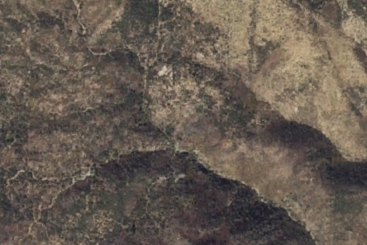 Foto aérea de la zona de Four Peaks Wilderness