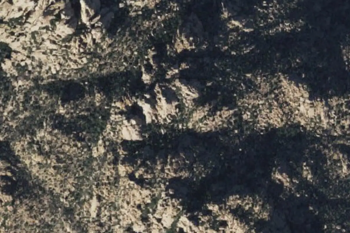 Foto aérea de la zona de Lost Canyon Area