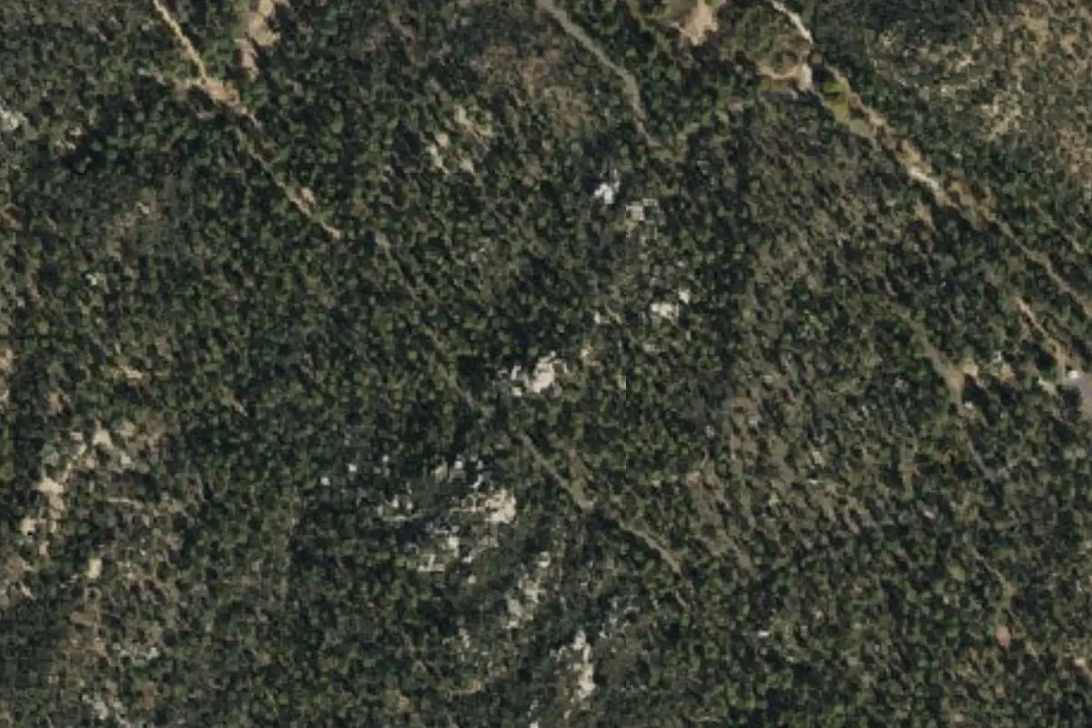 Foto aérea de la zona de Mountainside Boulders