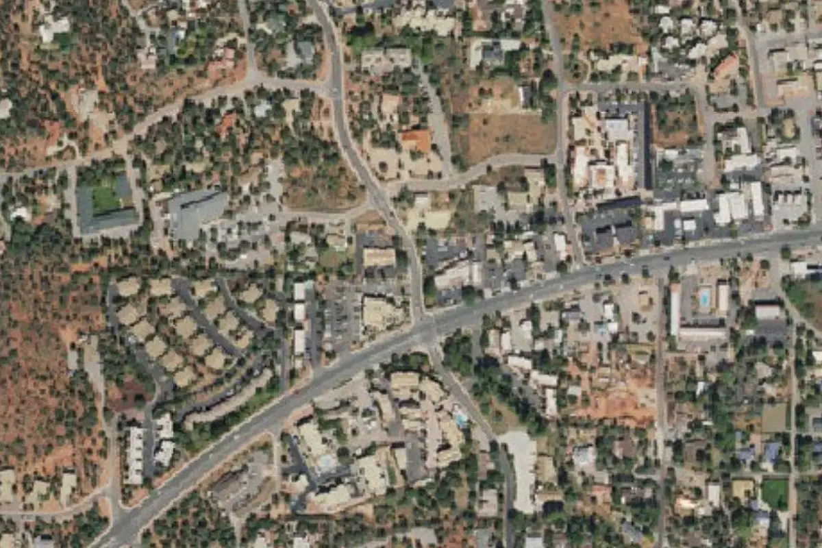 Aerial photo of the The Tropics area