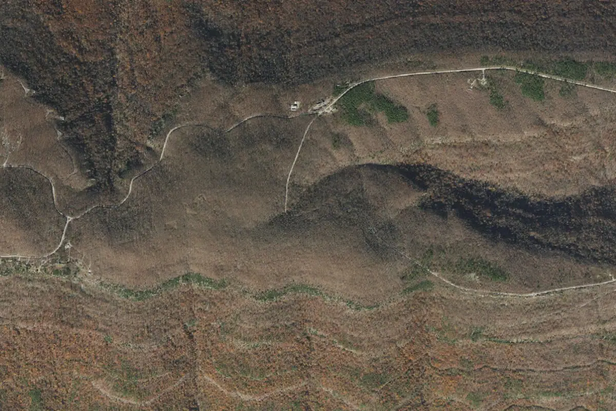 Foto aérea de la zona de Mount Magazine State Park
