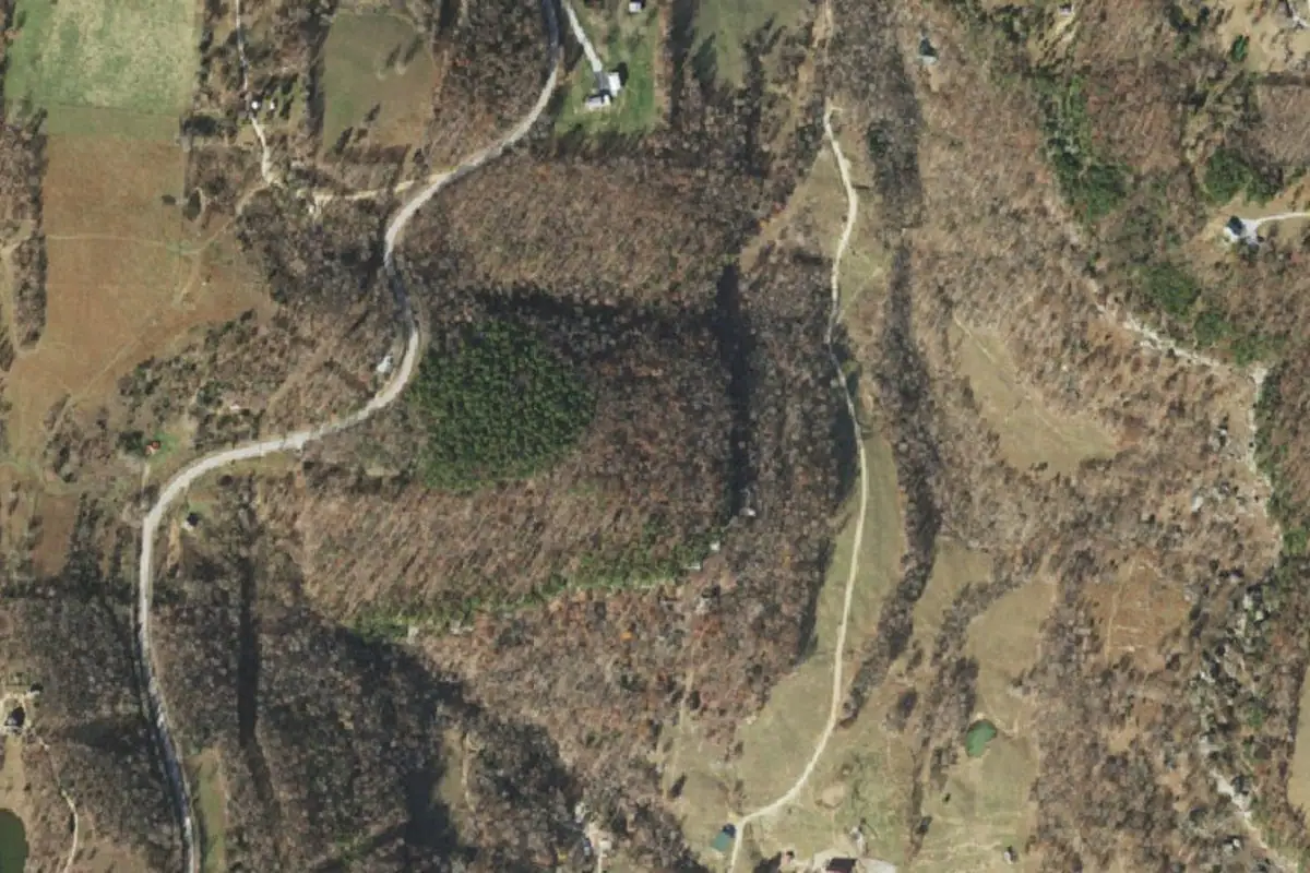Aerial photo of the North Forty Boulders area