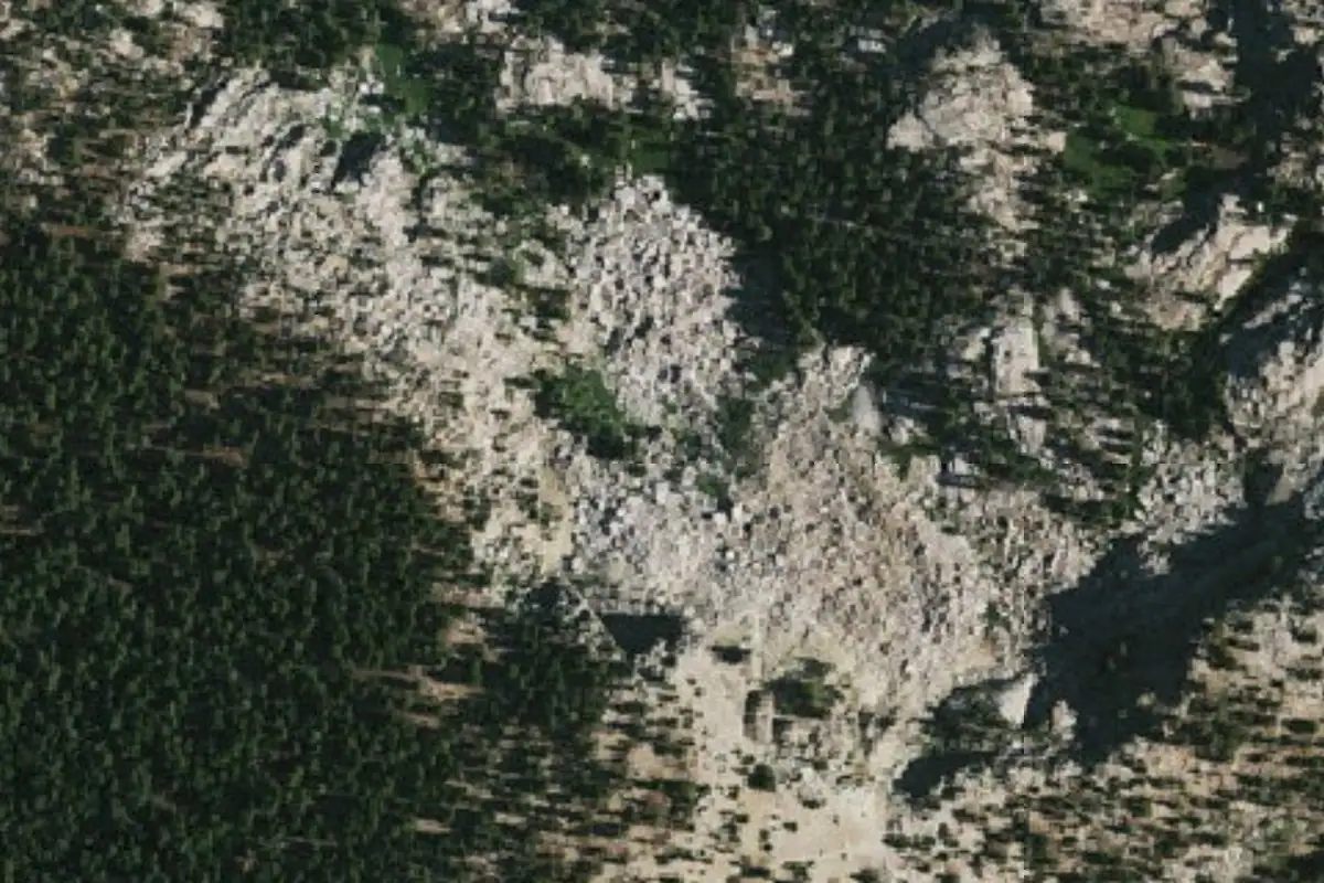 Aerial photo of the Baffin Island area