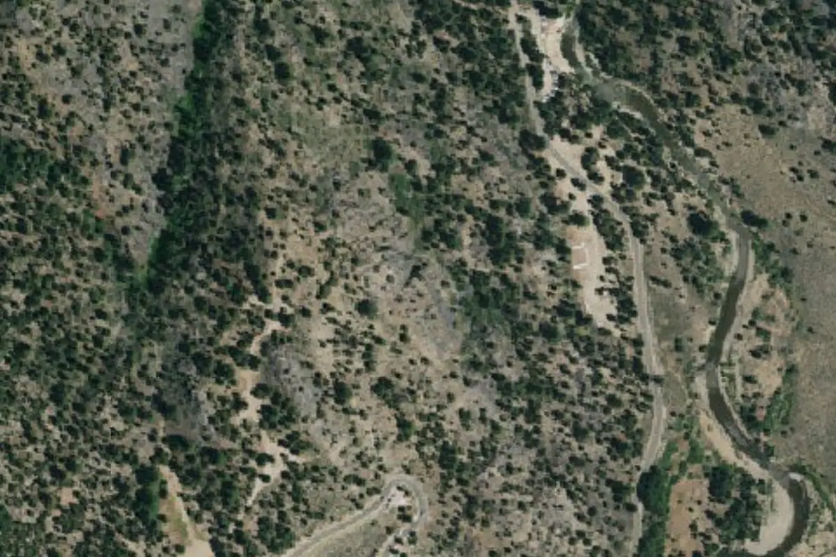Aerial photo of the Big Face area