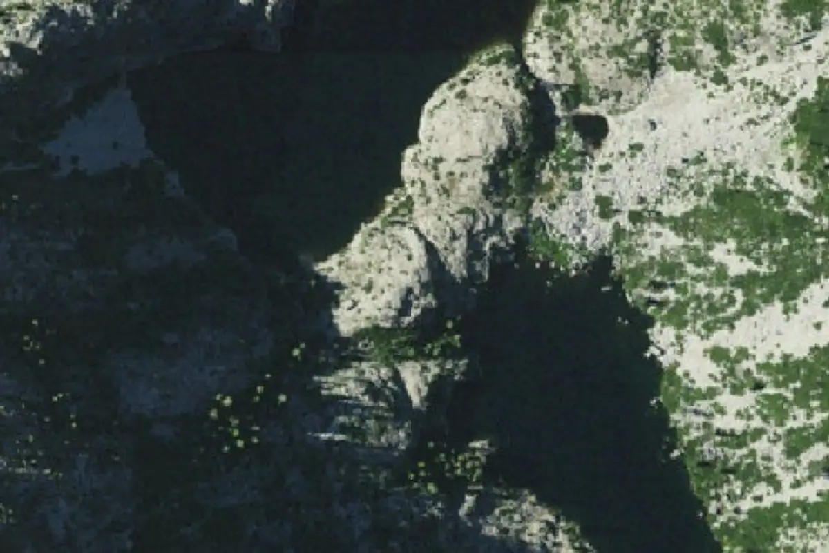 Foto aérea de la zona de Canyon Creek