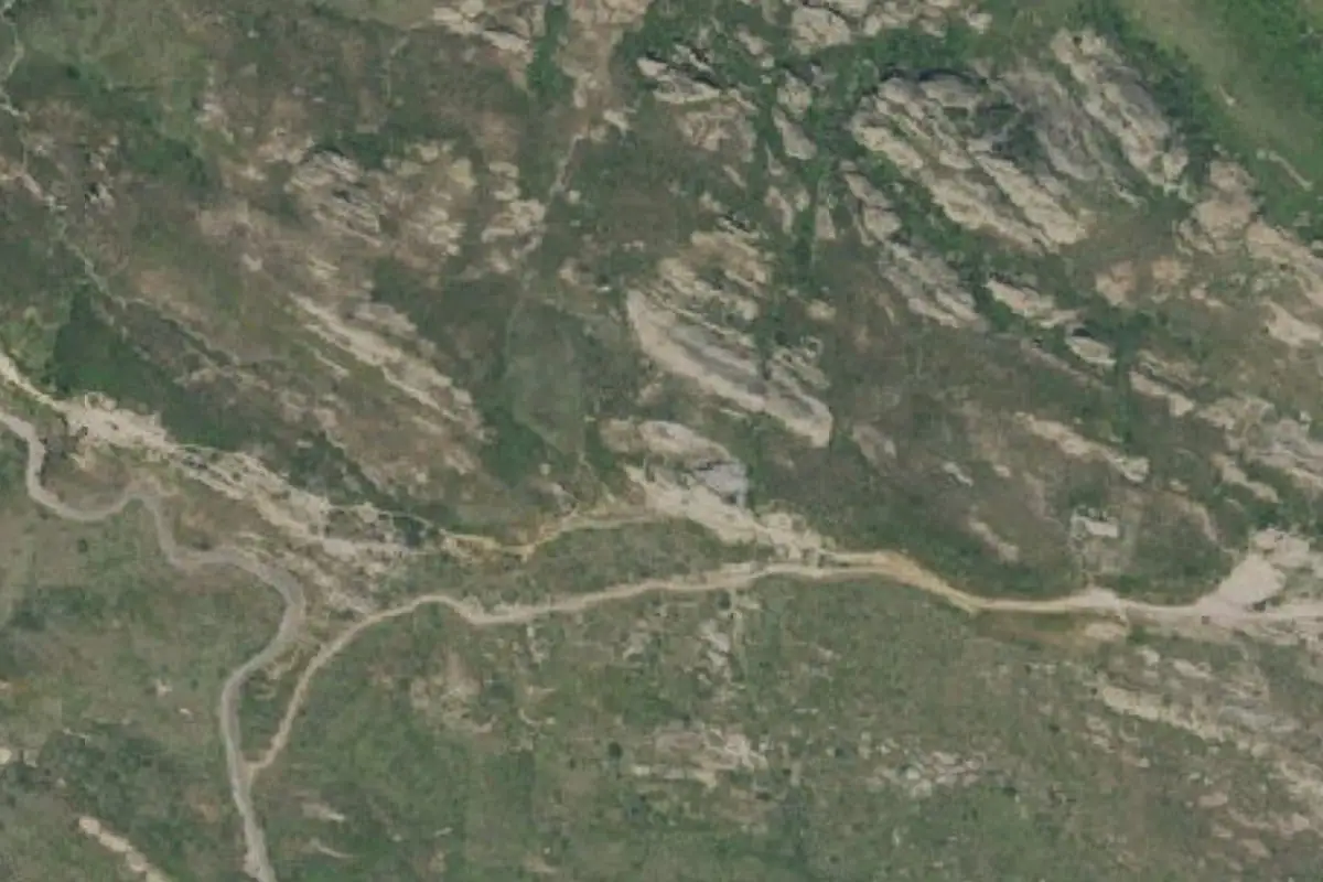 Aerial photo of the Castro Mesa Buttress area