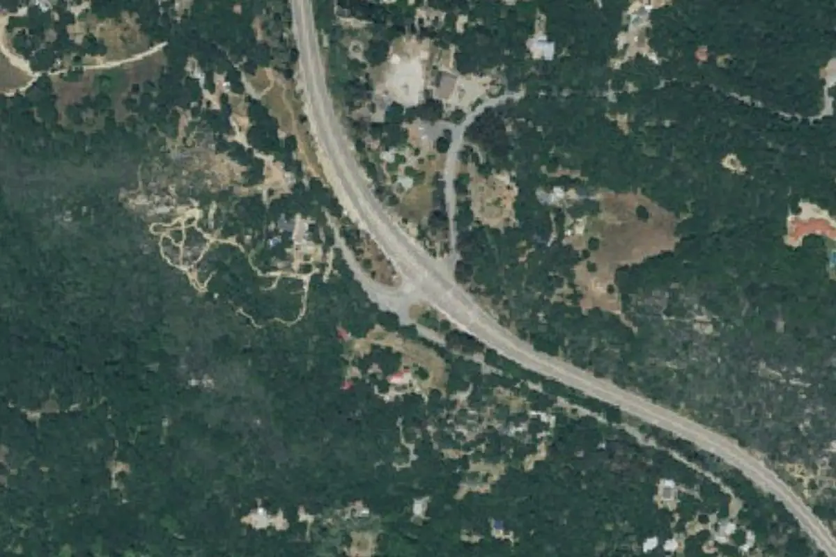 Foto aérea de la zona de Cielo Crack Crag