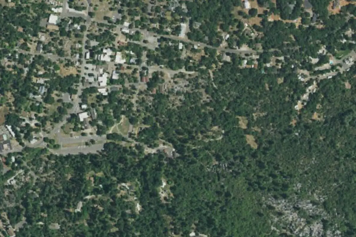 Foto aérea de la zona de Columbia State Historic Park