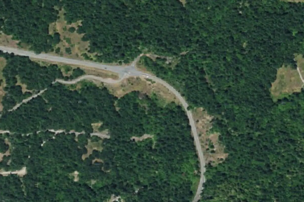 Aerial photo of the East Face area