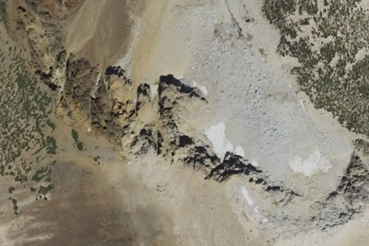 Aerial photo of the Ellery Bowl area