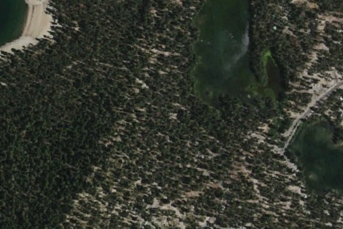 Foto aérea de la zona de Family Boulders