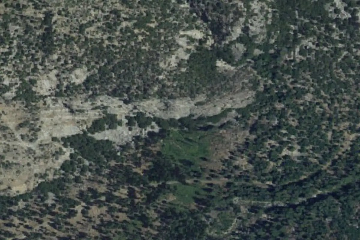 Foto aérea de la zona de Fern Wall Crag