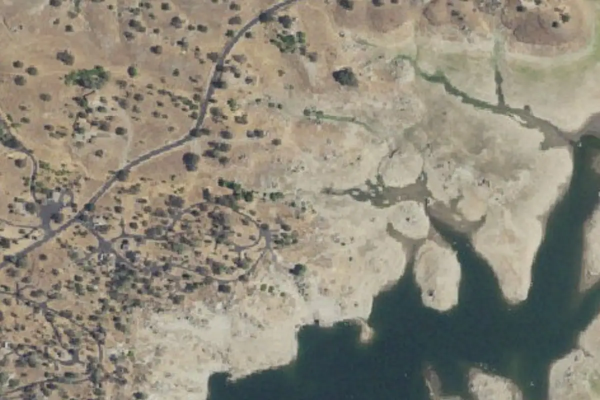 Foto aérea de la zona de Fort Miller