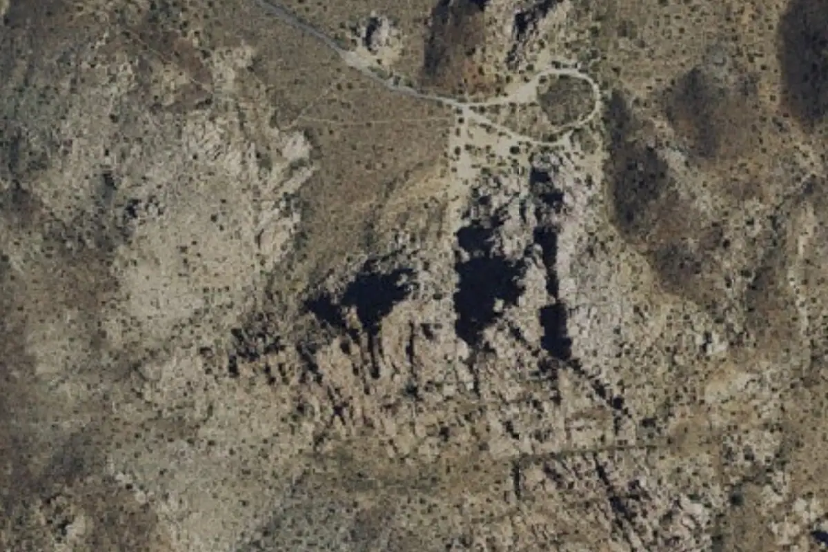 Foto aérea de la zona de Group Campsite 1