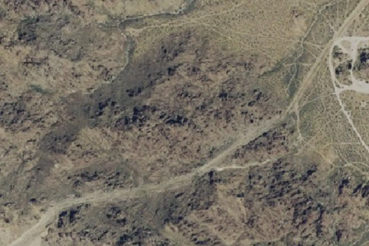 Foto aérea de la zona de High Top Crags
