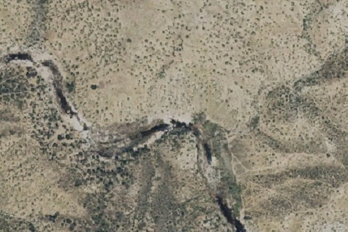 Aerial photo of the J&B's Trail area