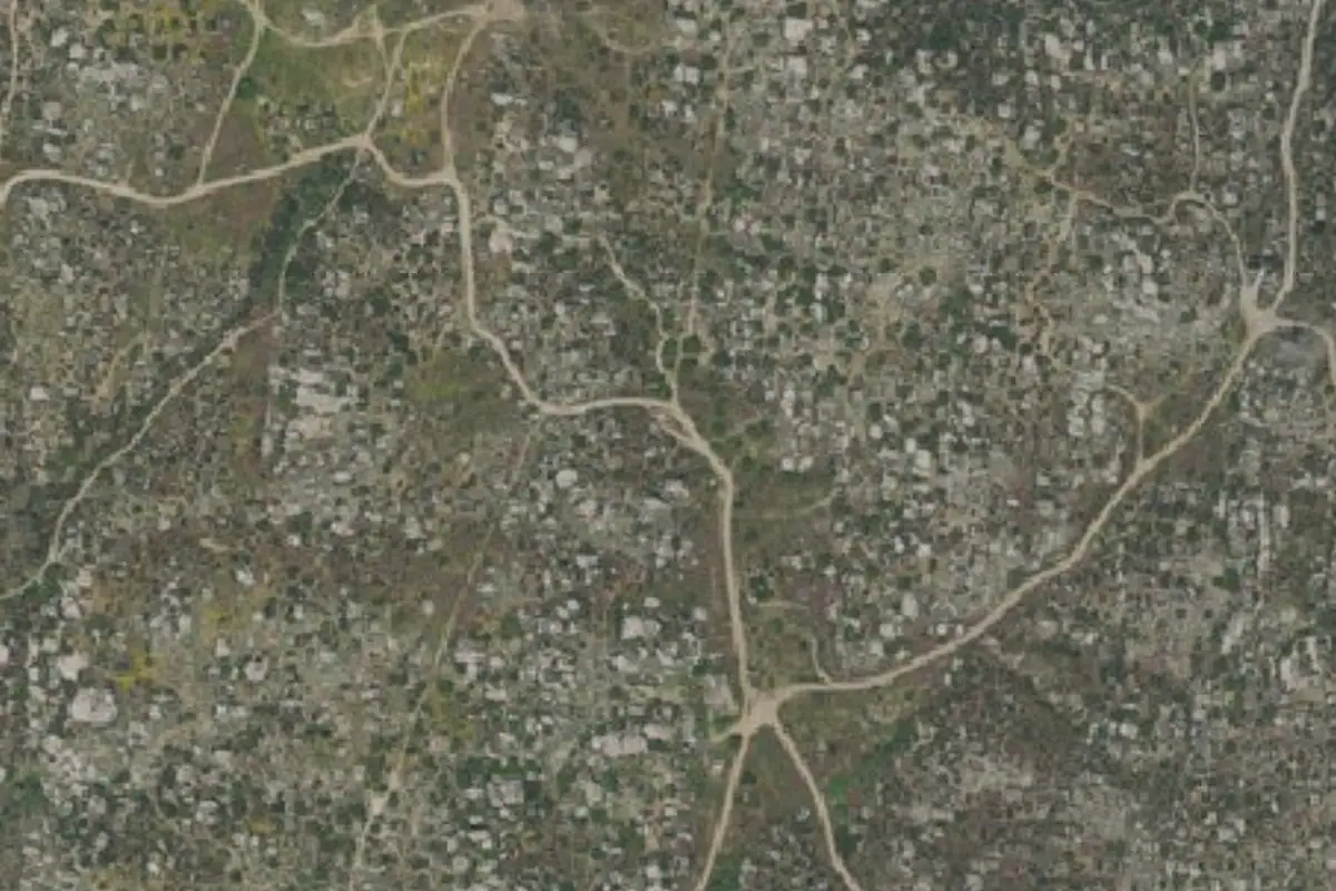 Foto aérea de la zona de Juniper Flats