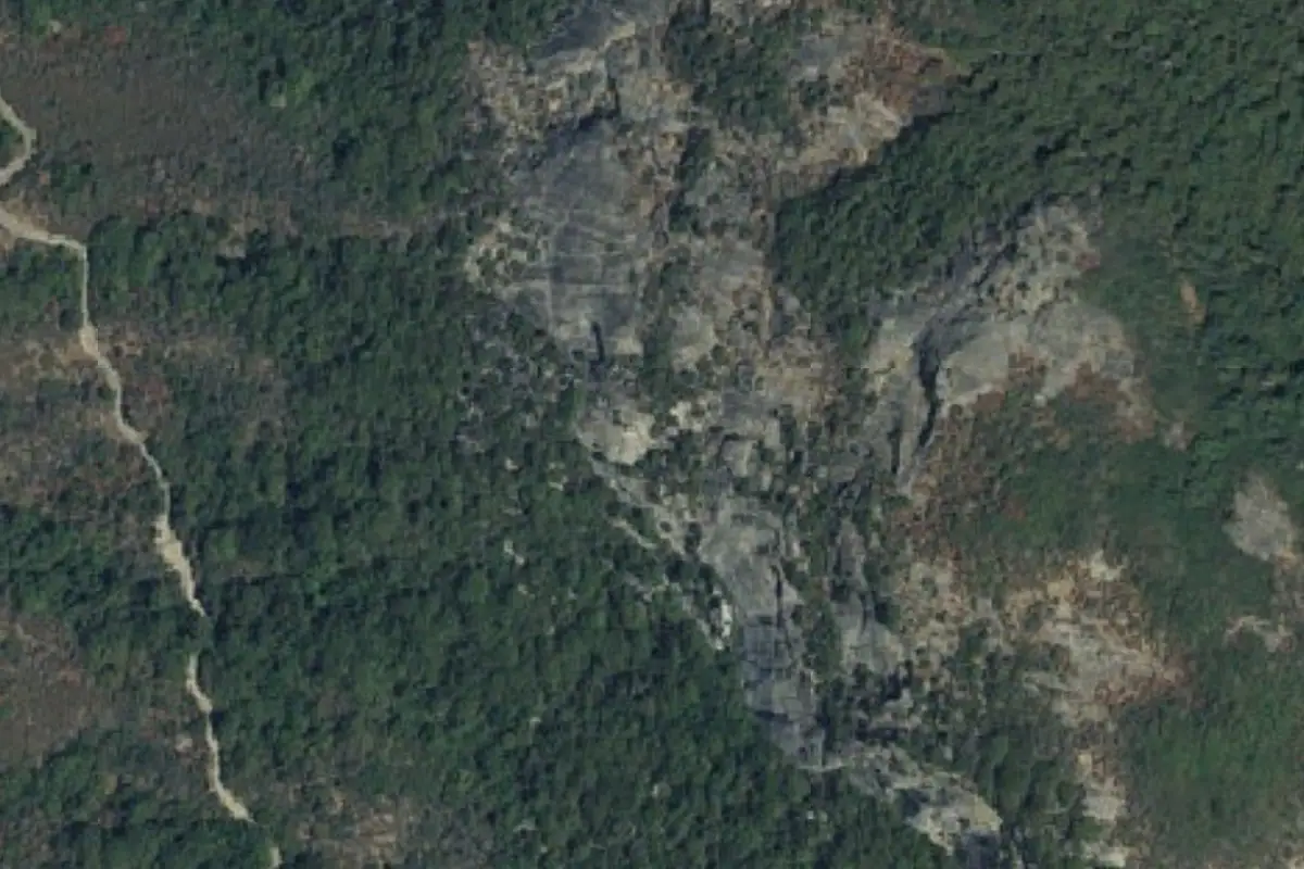 Aerial photo of the Knob Hill area