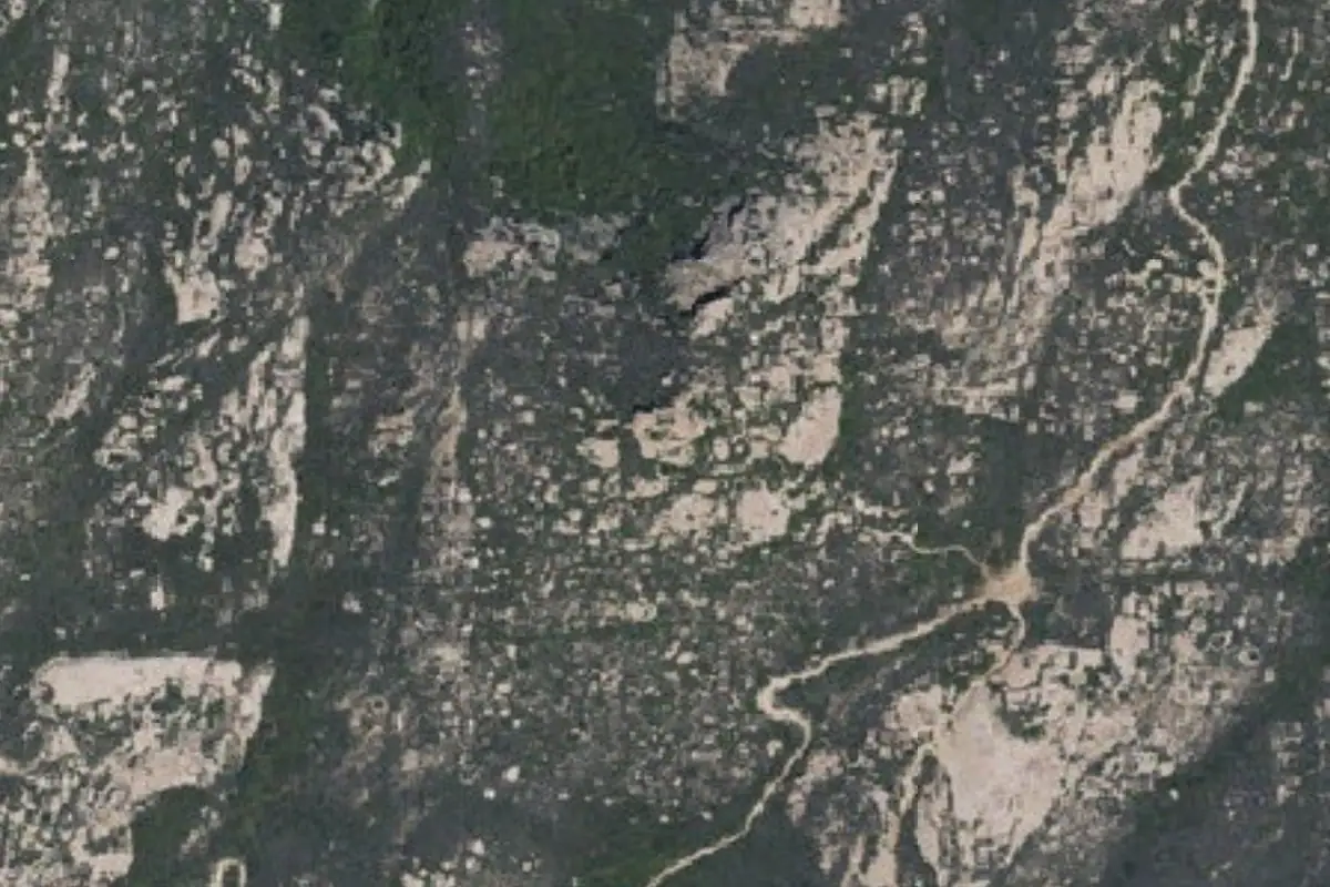 Foto aérea de la zona de Lawson Peak