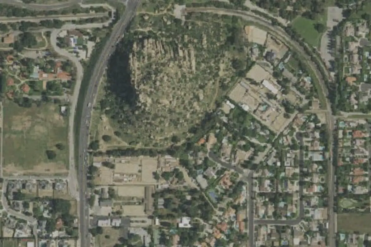 Aerial photo of the Lion's Head area