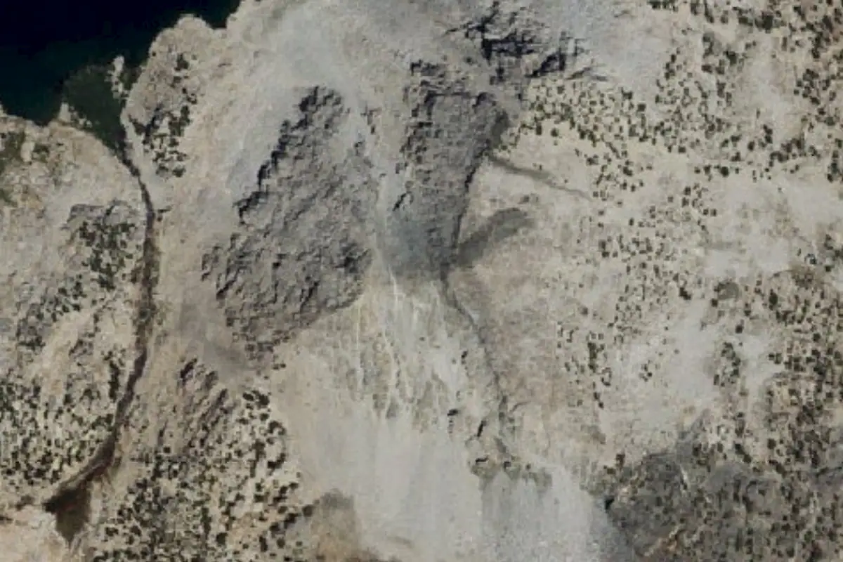 Foto aérea de la zona de Lookout Peak