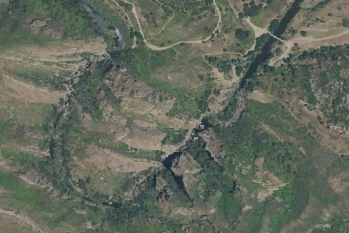 Aerial photo of the Malibu Creek State Park area