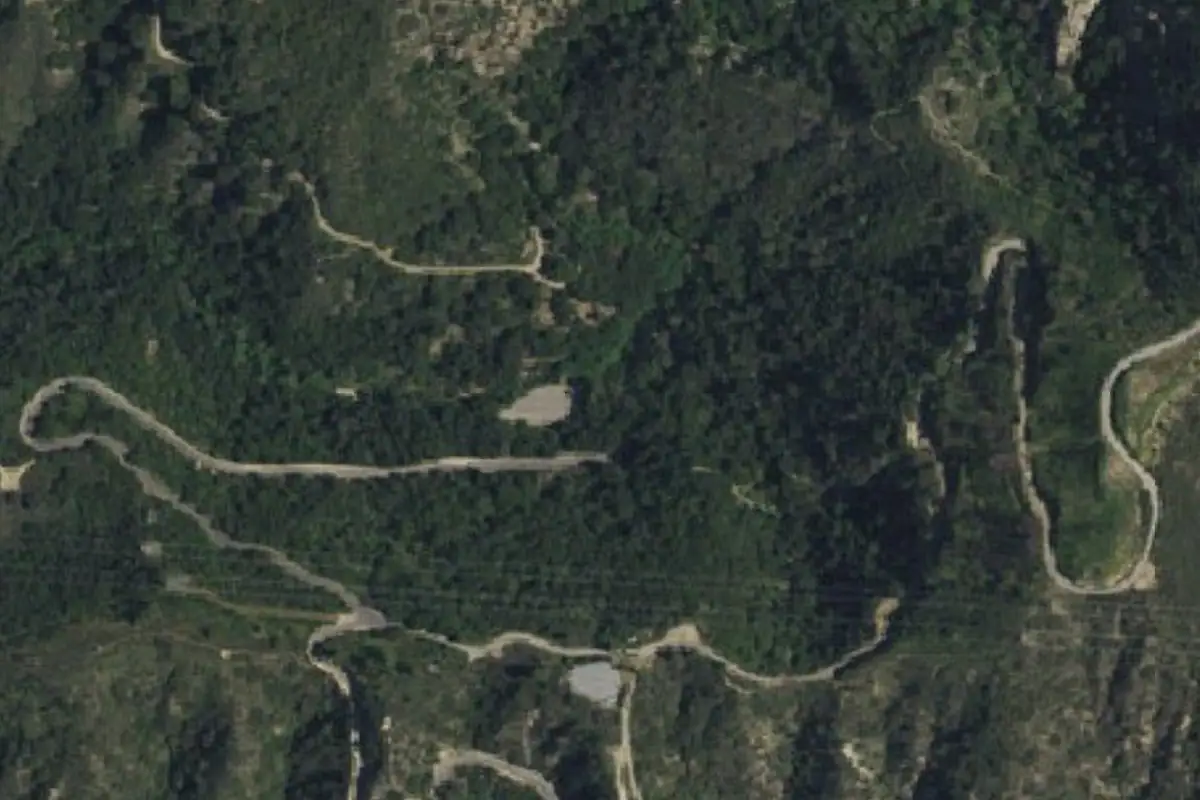 Aerial photo of the Millard Canyon area