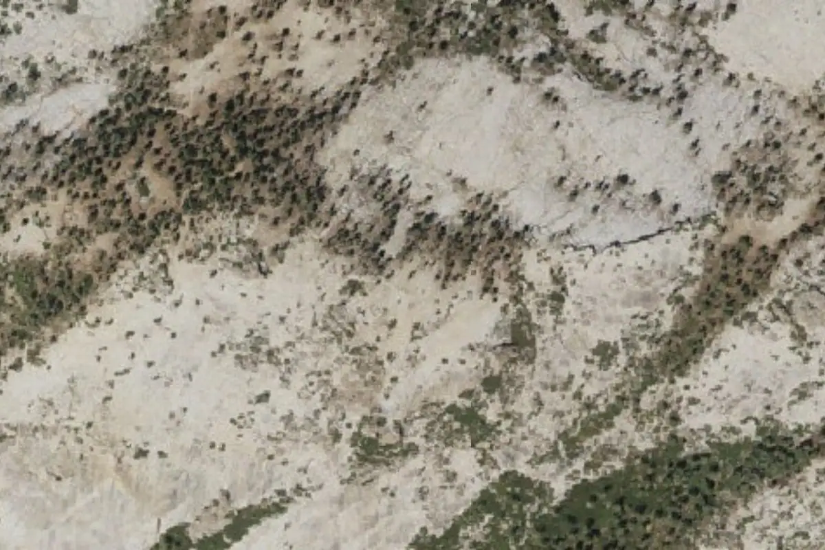Aerial photo of the Moto Wall area