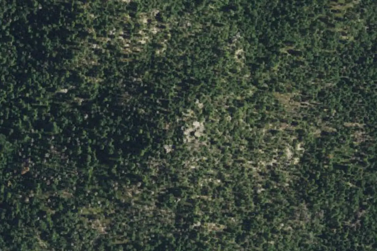 Foto aérea de la zona de Mount Savage