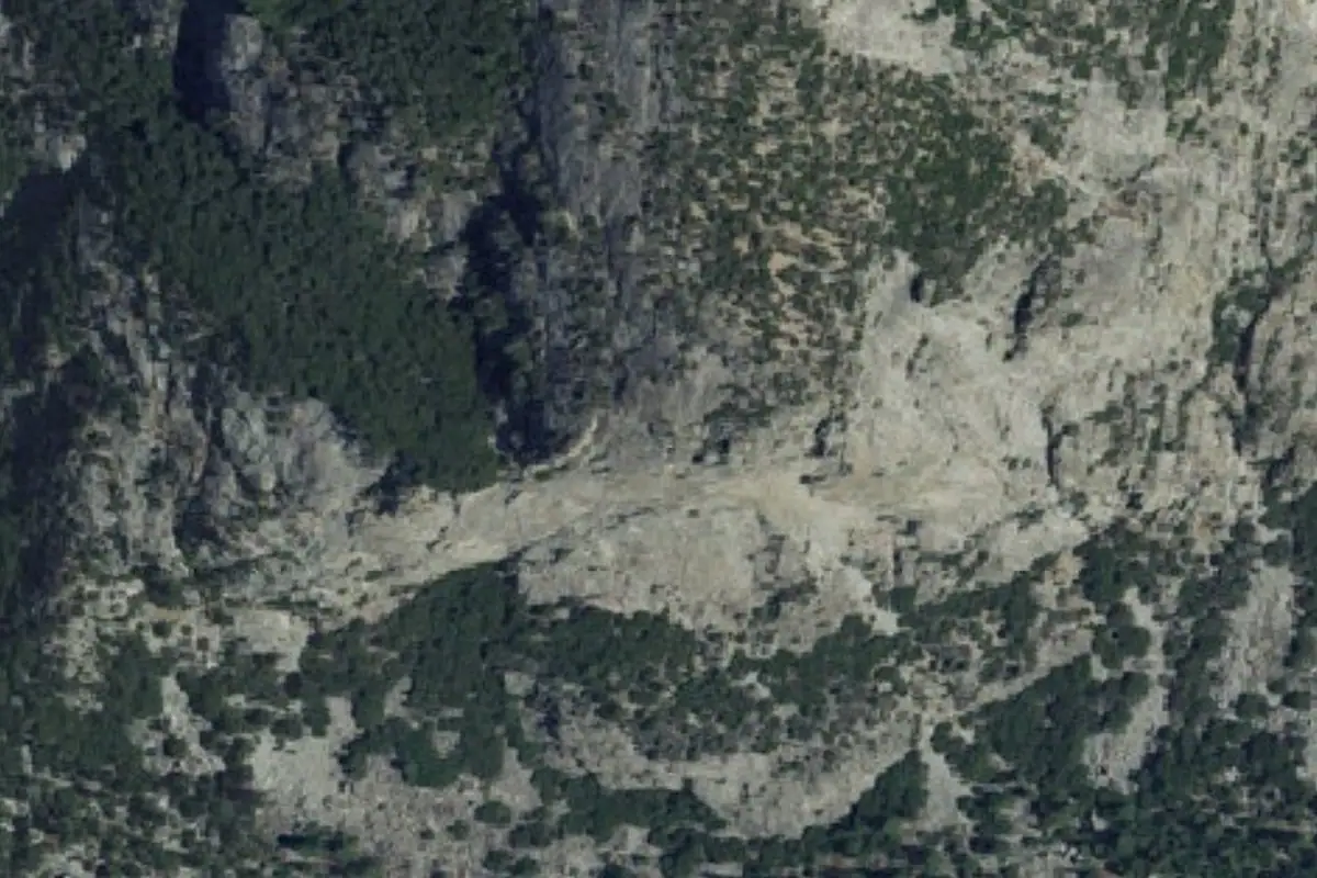 Aerial photo of the North Dome area