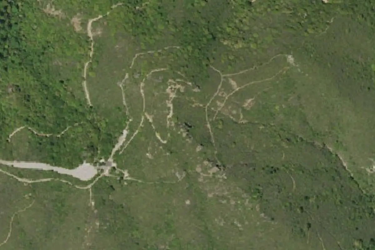 Foto aérea de la zona de Oberman's Rock
