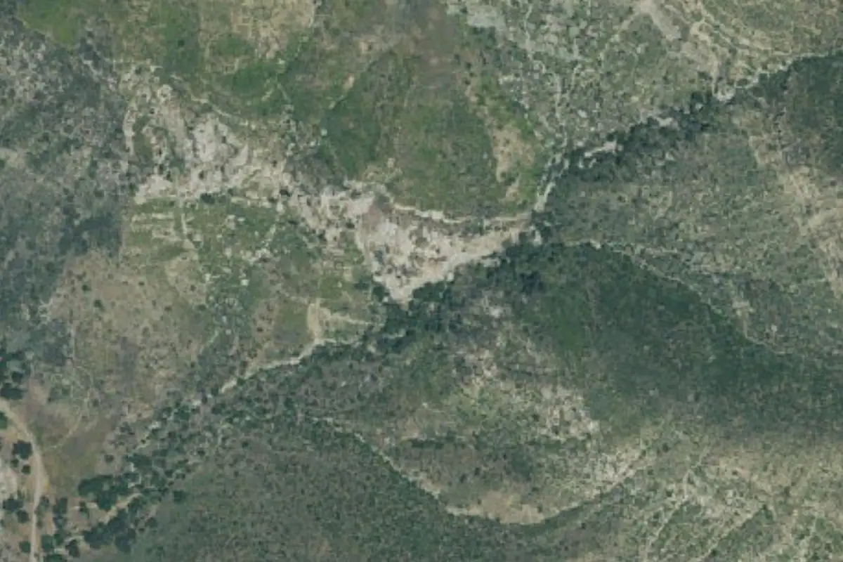 Foto aérea de la zona de Paradise Road