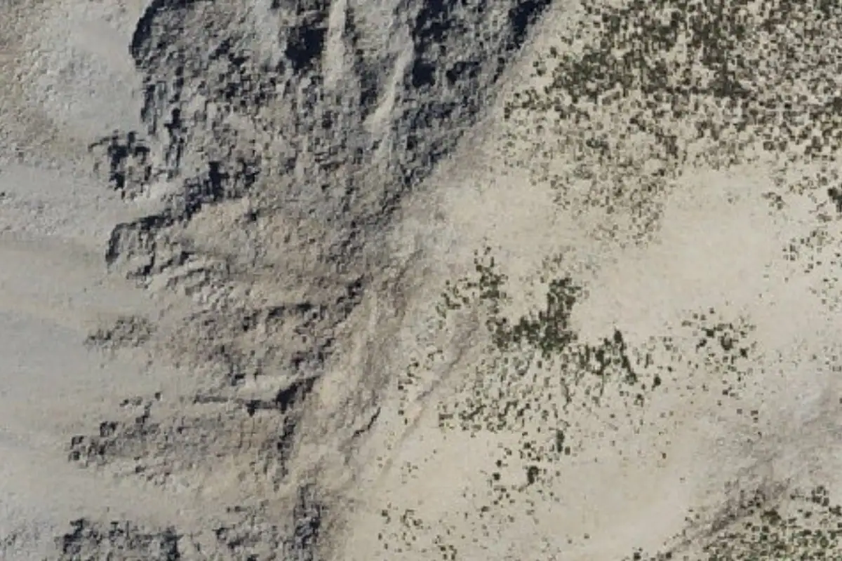 Foto aérea de la zona de Patricia Peak