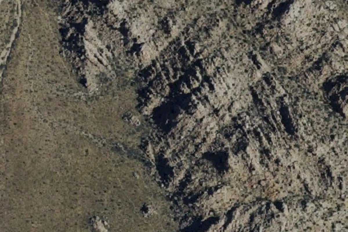 Foto aérea de la zona de Pickle Me Rock