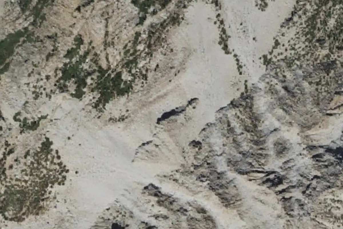 Foto aérea de la zona de Queen Jane Area