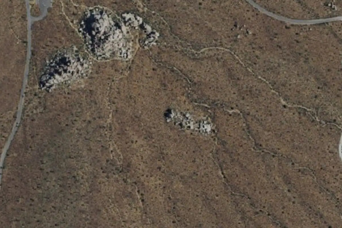 Aerial photo of the Rabbit Warren area