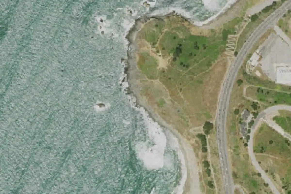 Aerial photo of the San Pedro Boulder area