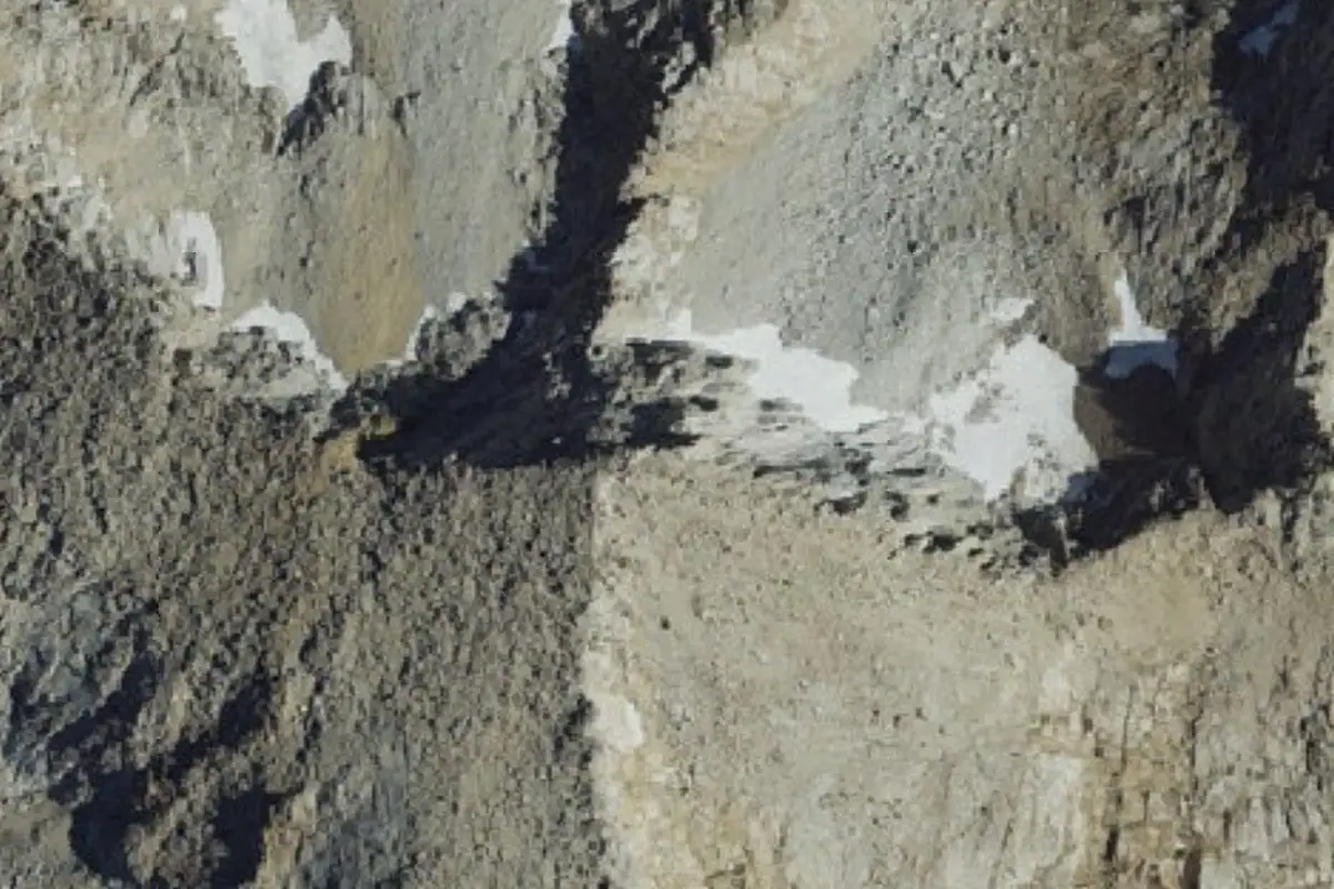 Aerial photo of the Sawtooth Peak area