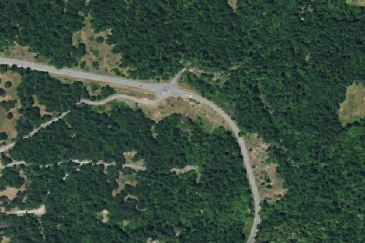 Aerial photo of the South Face area
