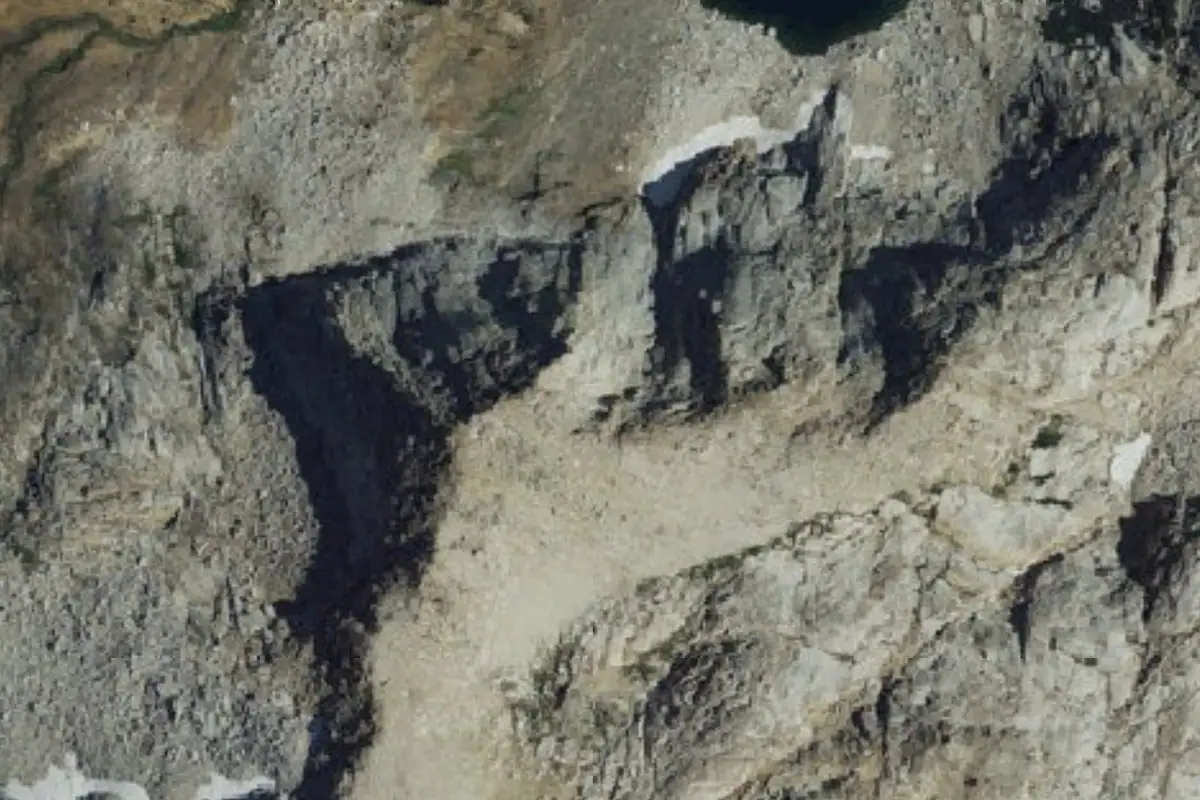 Aerial photo of the Spring Lake Wall area