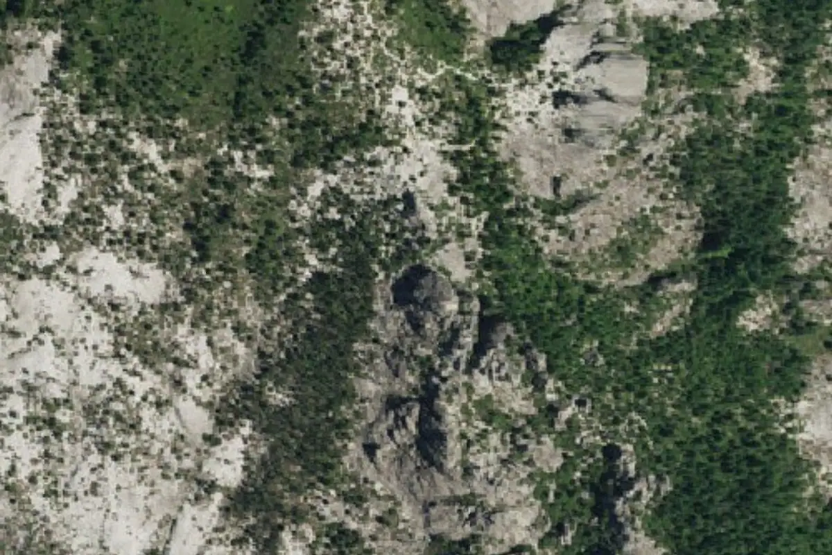Foto aérea de la zona de The Grotto