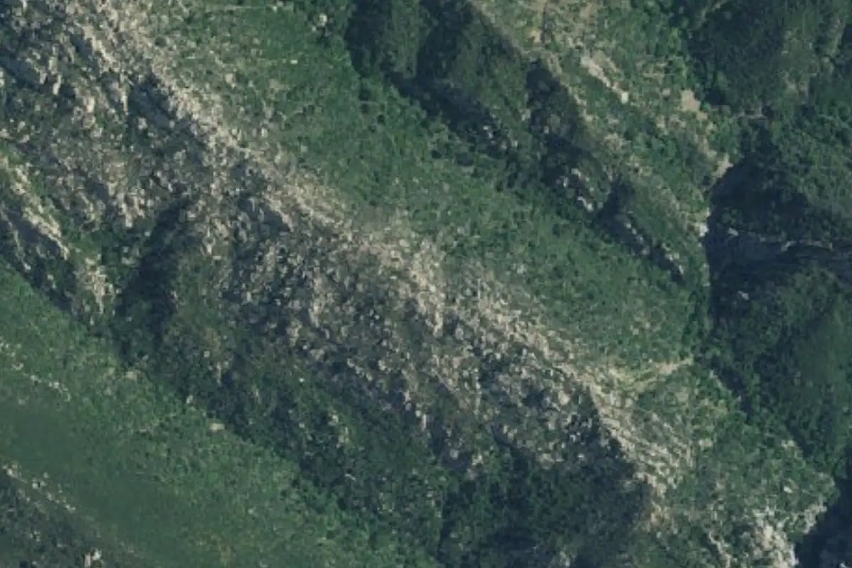 Foto aérea de la zona de The Sandcastle