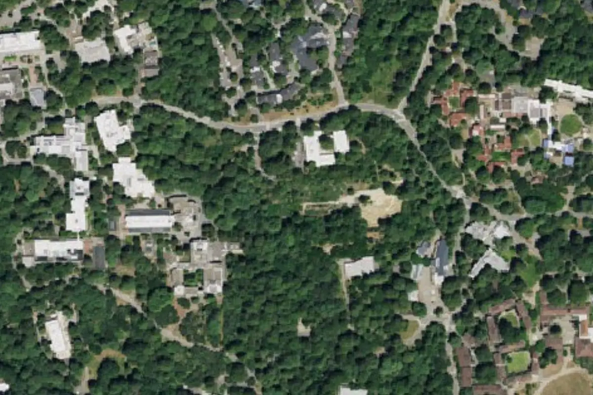 Aerial photo of the UC Santa Cruz area