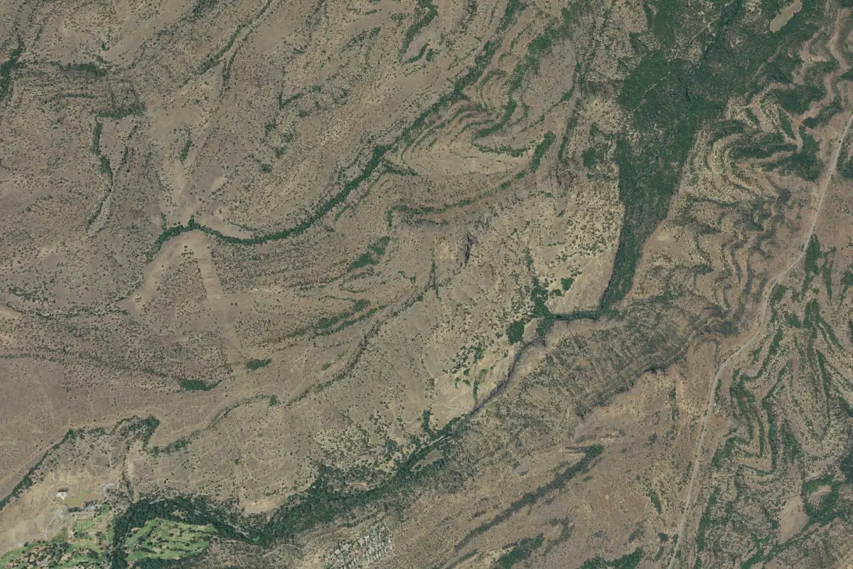 Aerial photo of the Upper Bidwell Park area