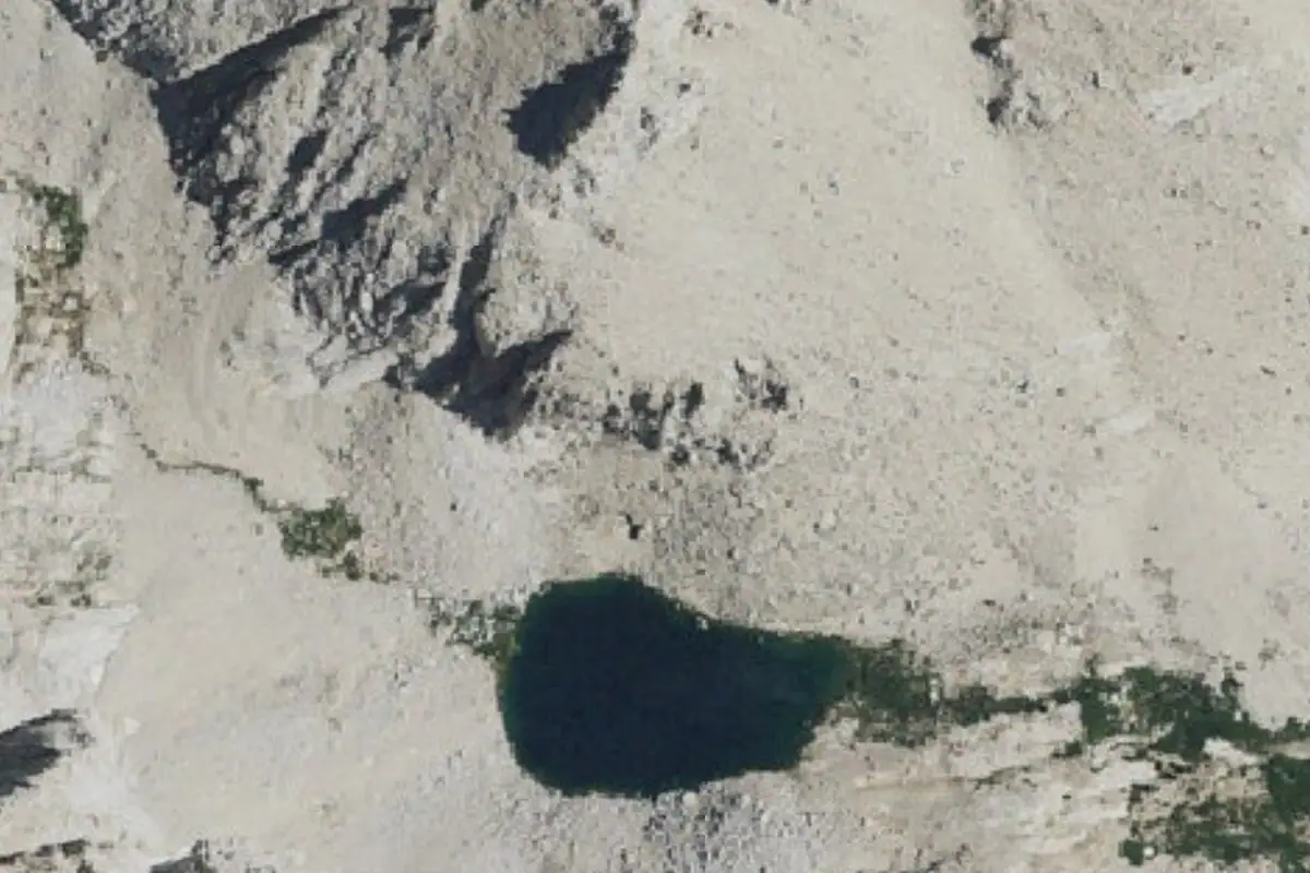 Foto aérea de la zona de Upper Boy Scout Lake